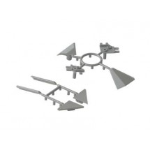 Комплект соединителей треугольного пристеночного бортика ALPHALUX, пластик, серый (6 частей)
