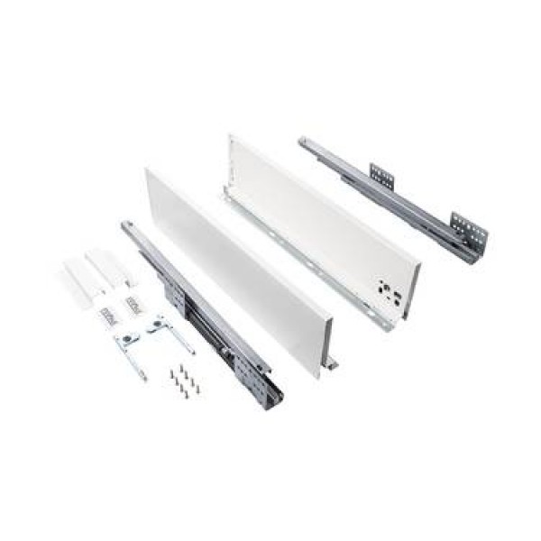 Комплект ящика Firmax Smartline, длина 550 мм, высота 135 мм, с доводчиком, белый Комплект ящика Firmax Smartline, длина 550 мм, высота 135 мм, с доводчиком, белый