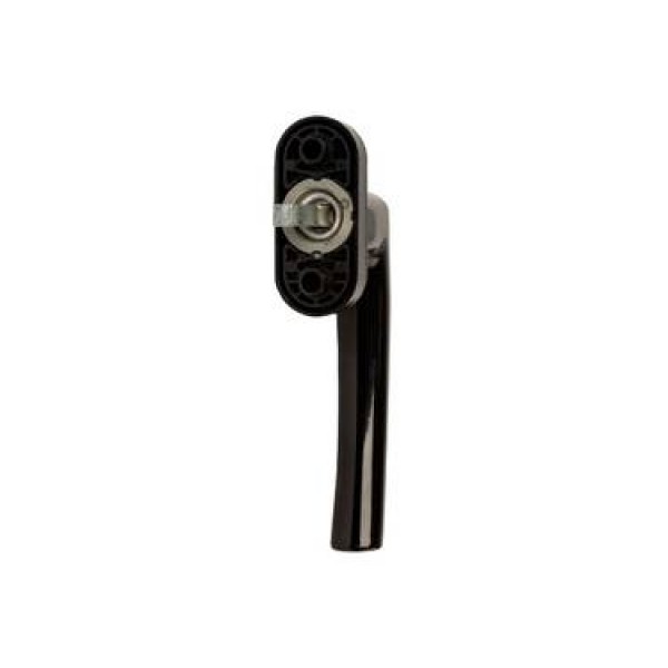 Ручка оконная Rotoline 35мм, алюминиевая, 90°, без винтов,с логотипом Roto, черный янтарь глянцевый R062