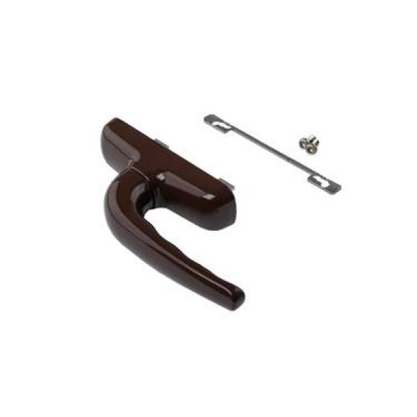 Ручка оконная COMFORT двухзахватная, корич. RAL8017 Ручка оконная COMFORT двухзахватная, корич. RAL8017