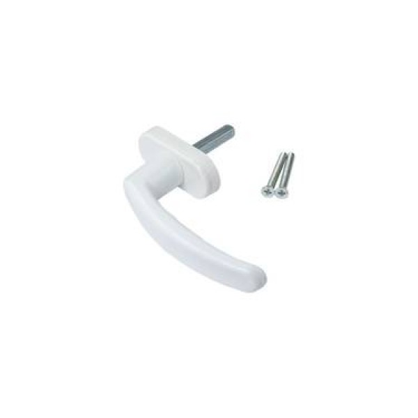 Ручка оконная пластиковая, 38mm, белый (RAL9016) Ручка оконная пластиковая, 38mm, белый (RAL9016)