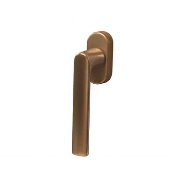 Ручка оконная алюминиевая HOPPE Hamburg SecuForte, штифт vario fit 32-42 мм, 45°, 2 винта М5х45, 2 винта М5х50, бронза