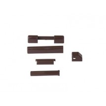 Комплект декоративных накладок для фурнитуры, темно-коричневый, Internika