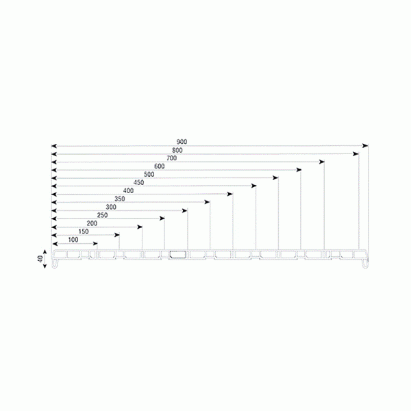 Подоконник пластиковый В-40 /450/ белый /6,0м/ ЛАМИНАТ VPL